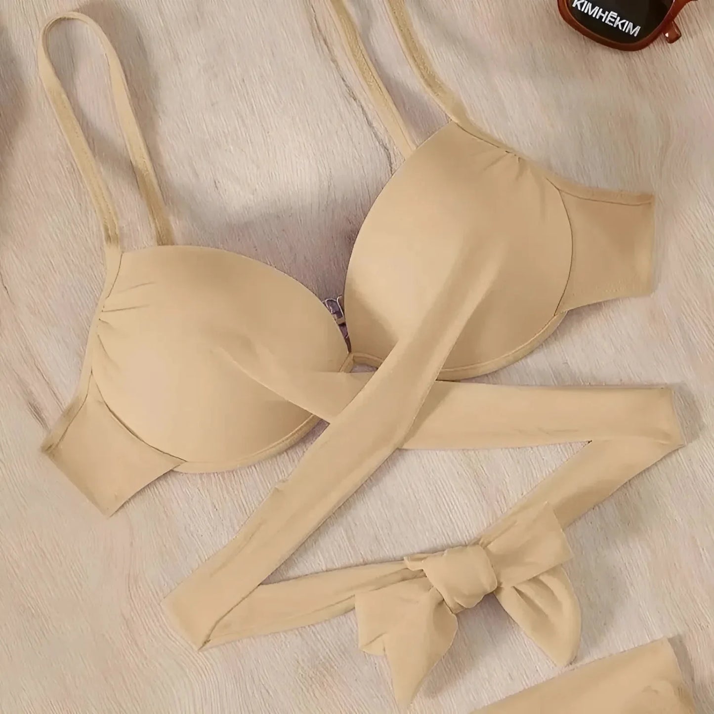 3-Piece Swimwear Set with Pareo