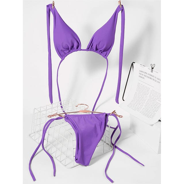 Zweiteiliges Bikini mit Bindung