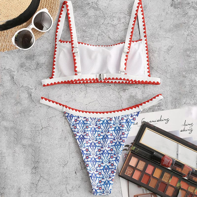 Vintage-Bikini mit verstellbaren Trägern