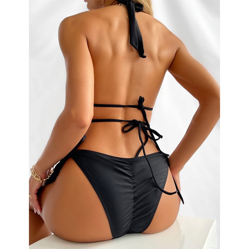 Bikini mit dekorativen Ketten