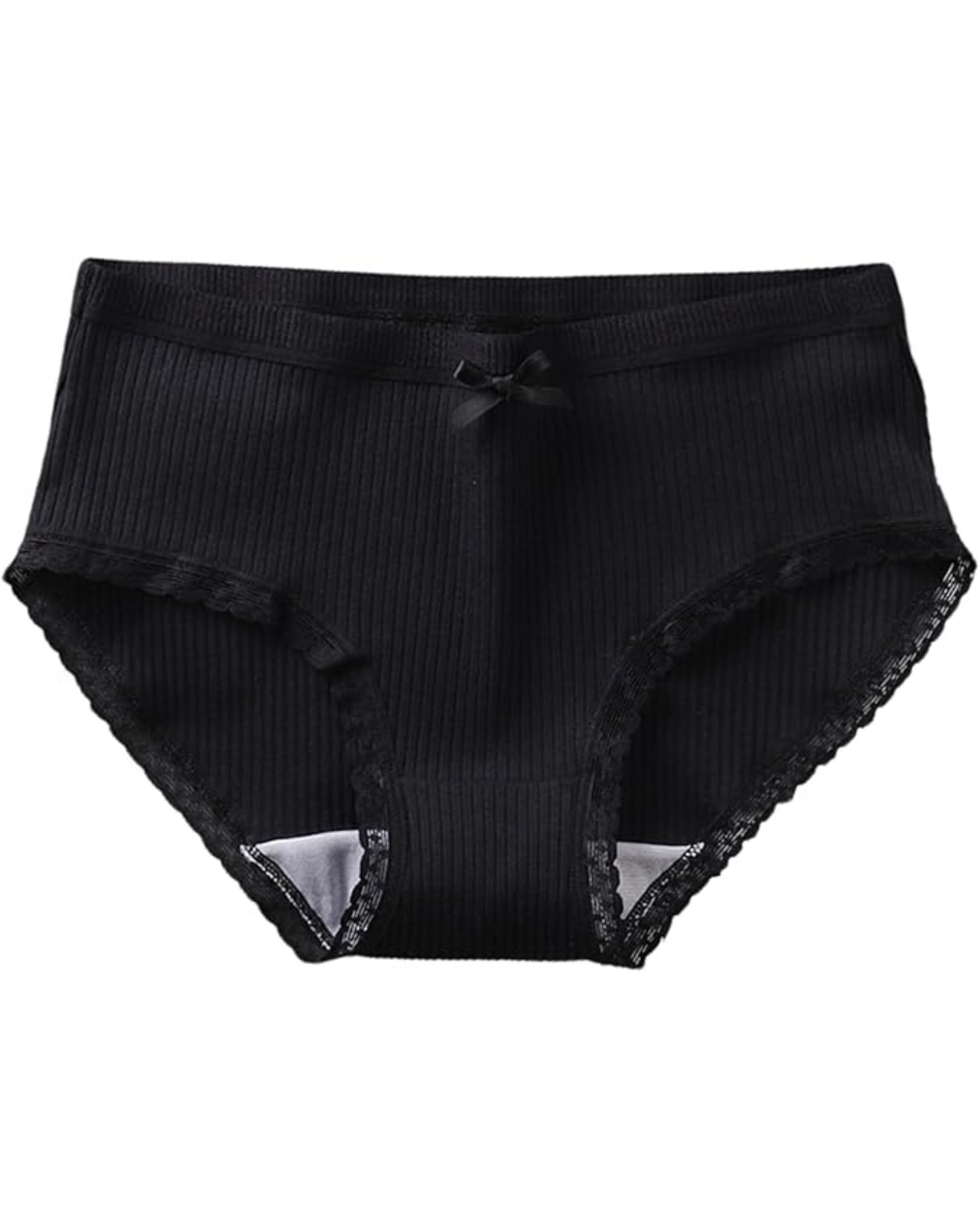 Bequeme gestreifte Slips mit Spitze