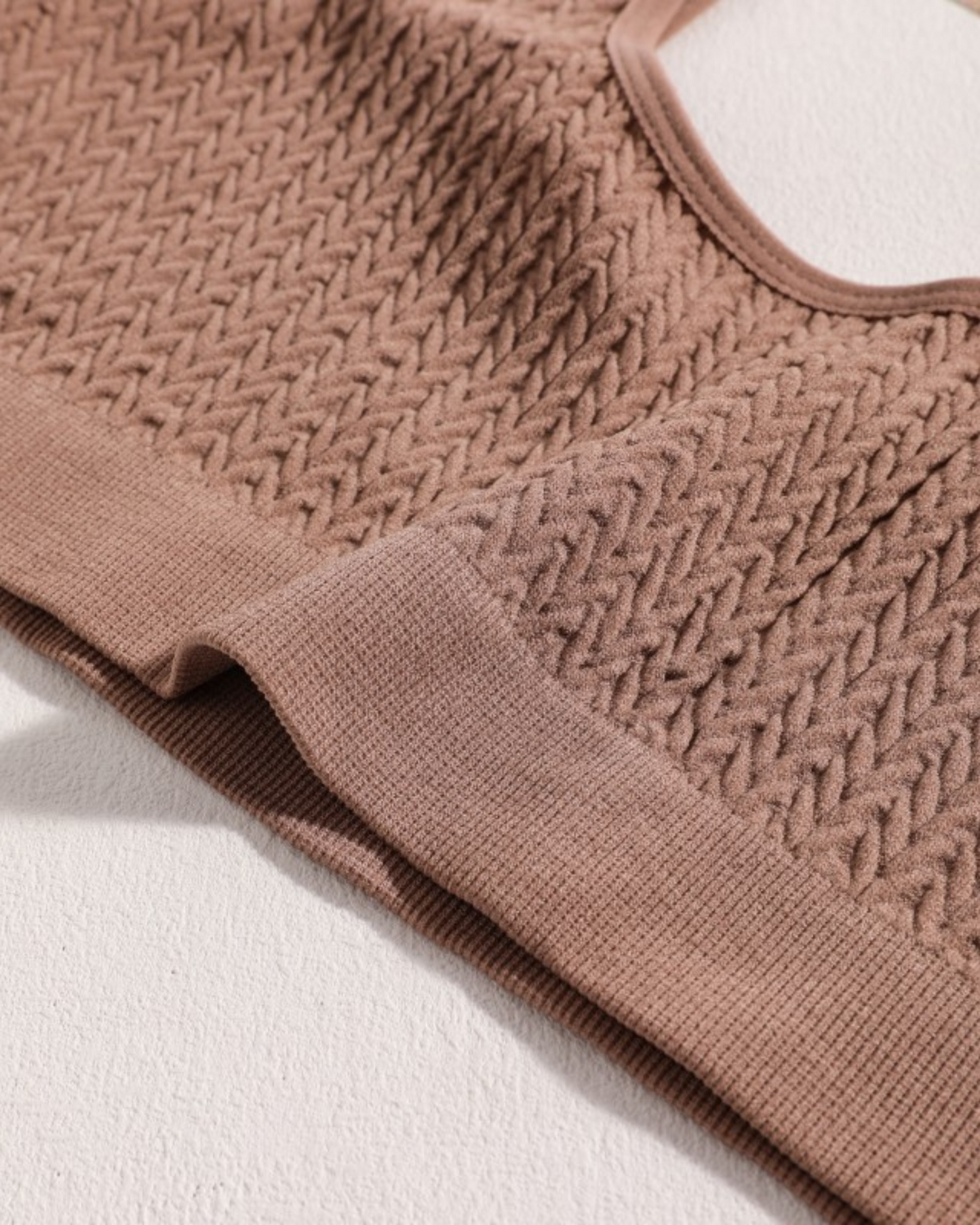 Bequeme Unterwäsche-Set aus strukturiertem Material