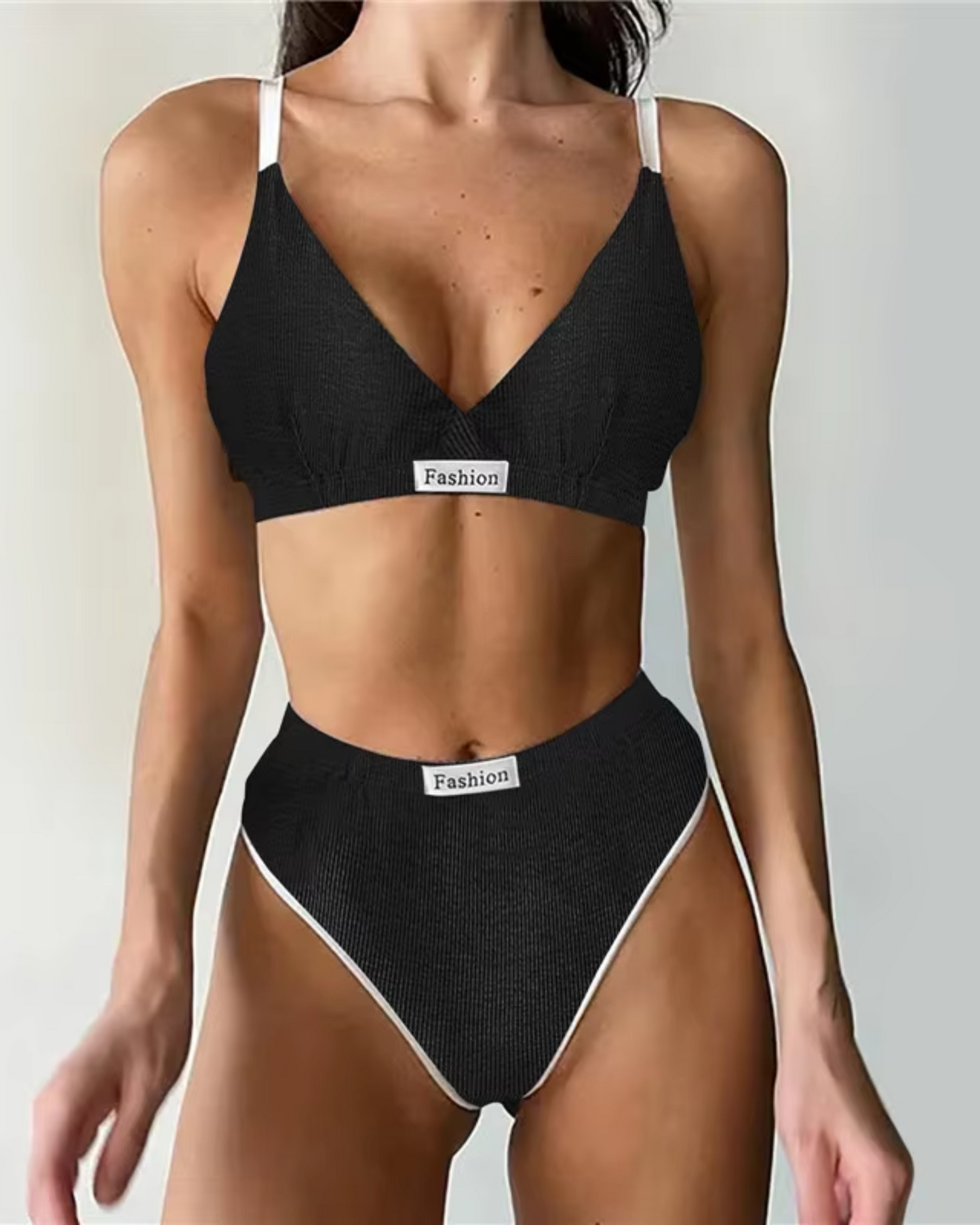 Bequeme Unterwäsche-Set aus geripptem Material