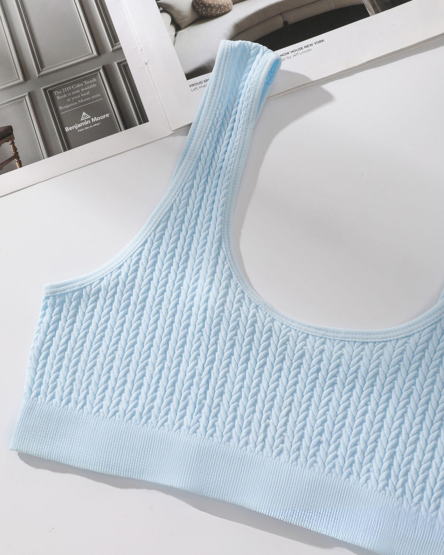 Bequeme Unterwäsche-Set aus strukturiertem Material