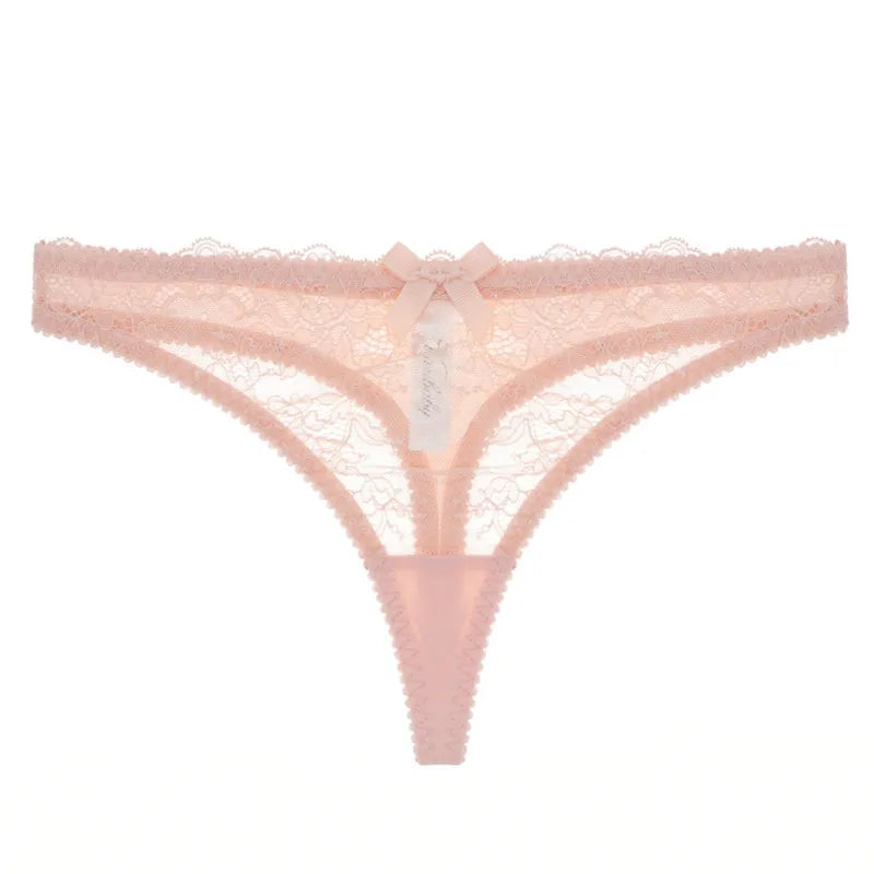 Spitzenstrings mit dekorativem Schleifchen