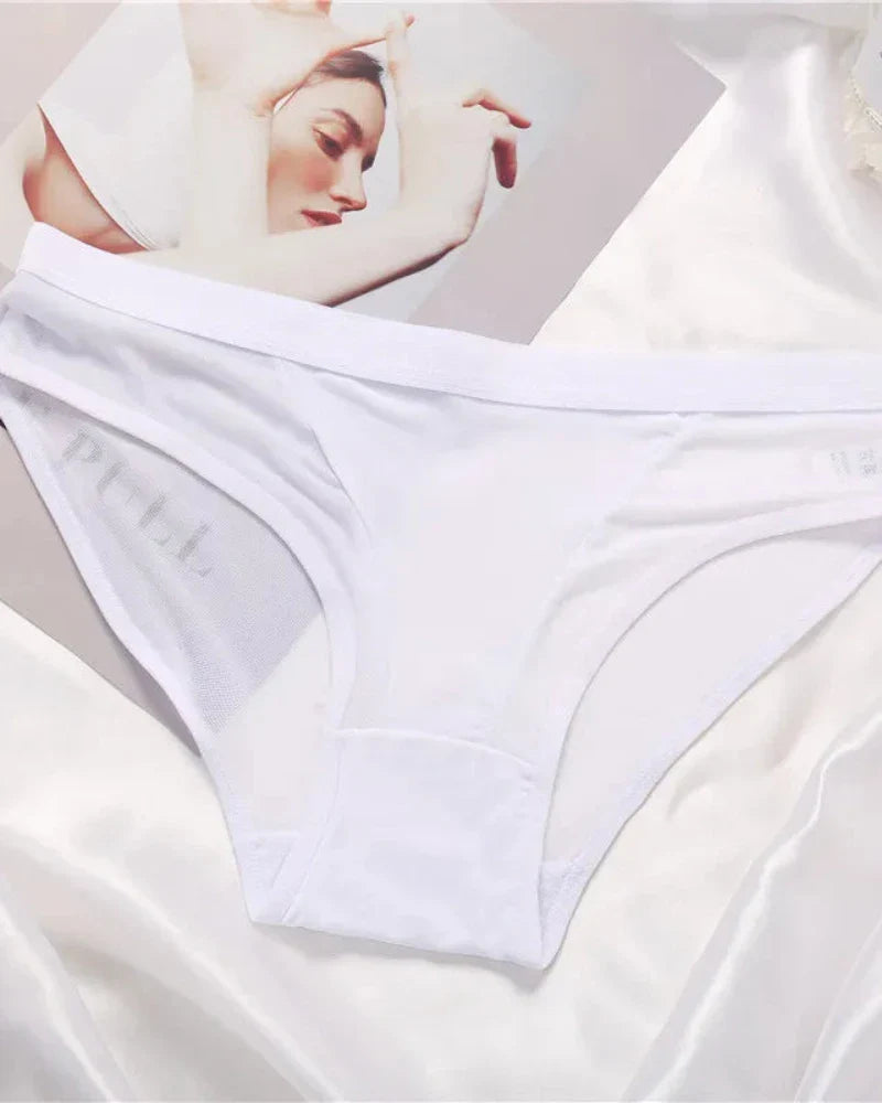Slip mit dekorativem transparentem Netz