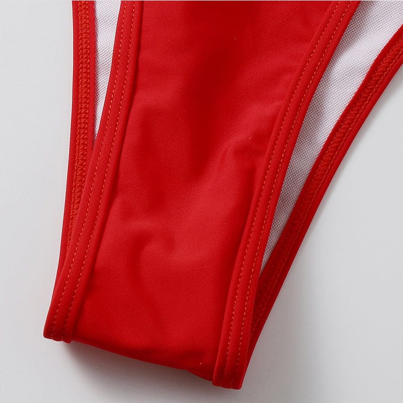 Zweiteiliger Badeanzug mit langen Ärmeln