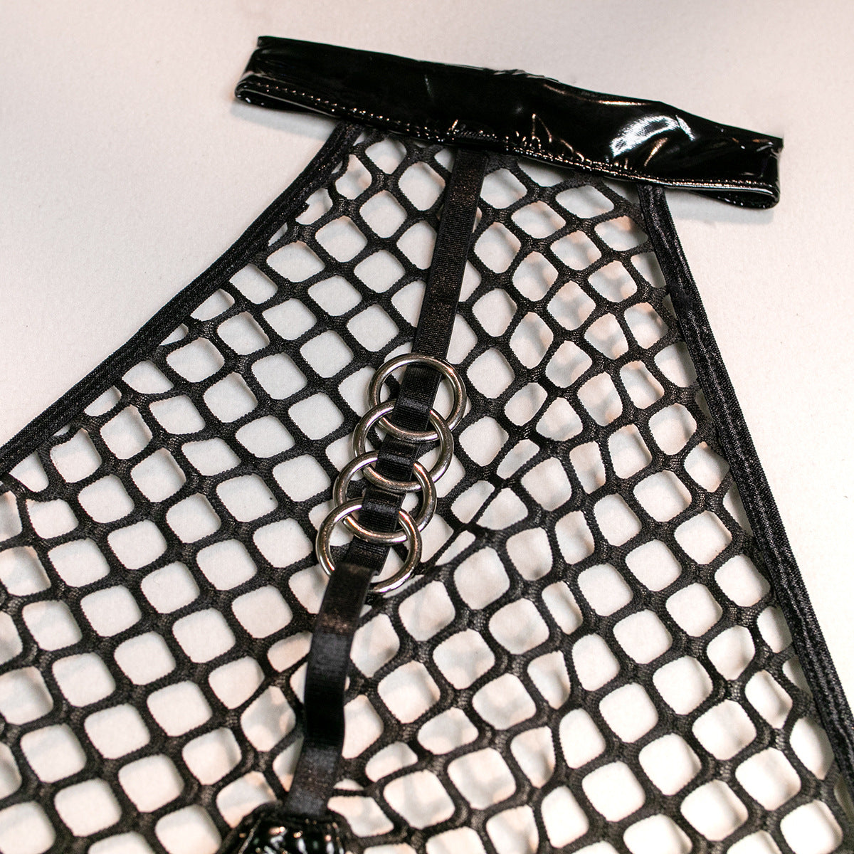 Latexbody mit Strumpfhalter