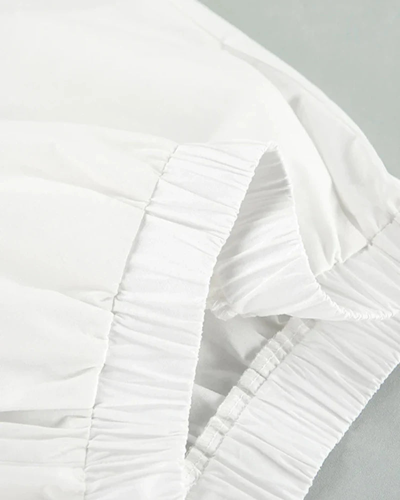 Einfache Nachtwäsche mit kurzen Ärmeln