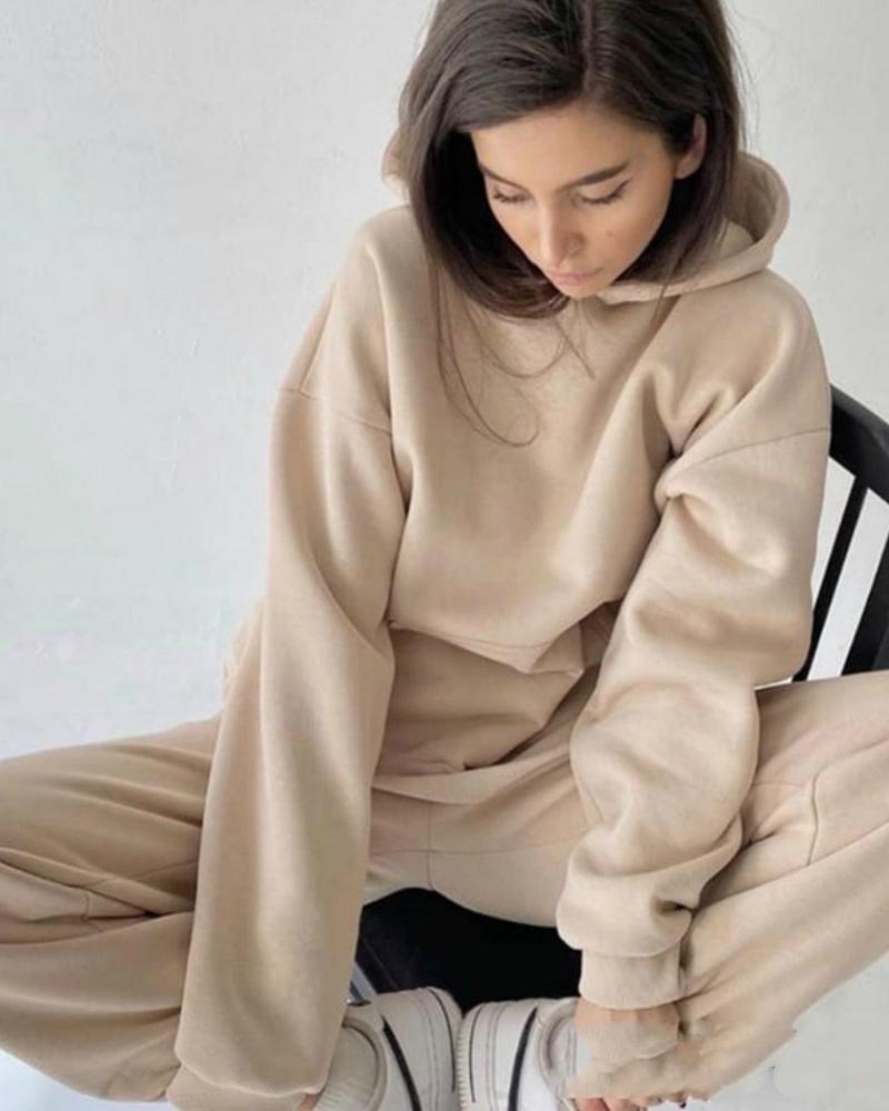 Klassisches lockeres Trainingsanzug-Set