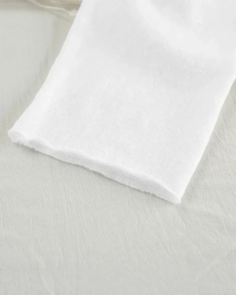 Zarte Nachthemd mit langen Ärmeln