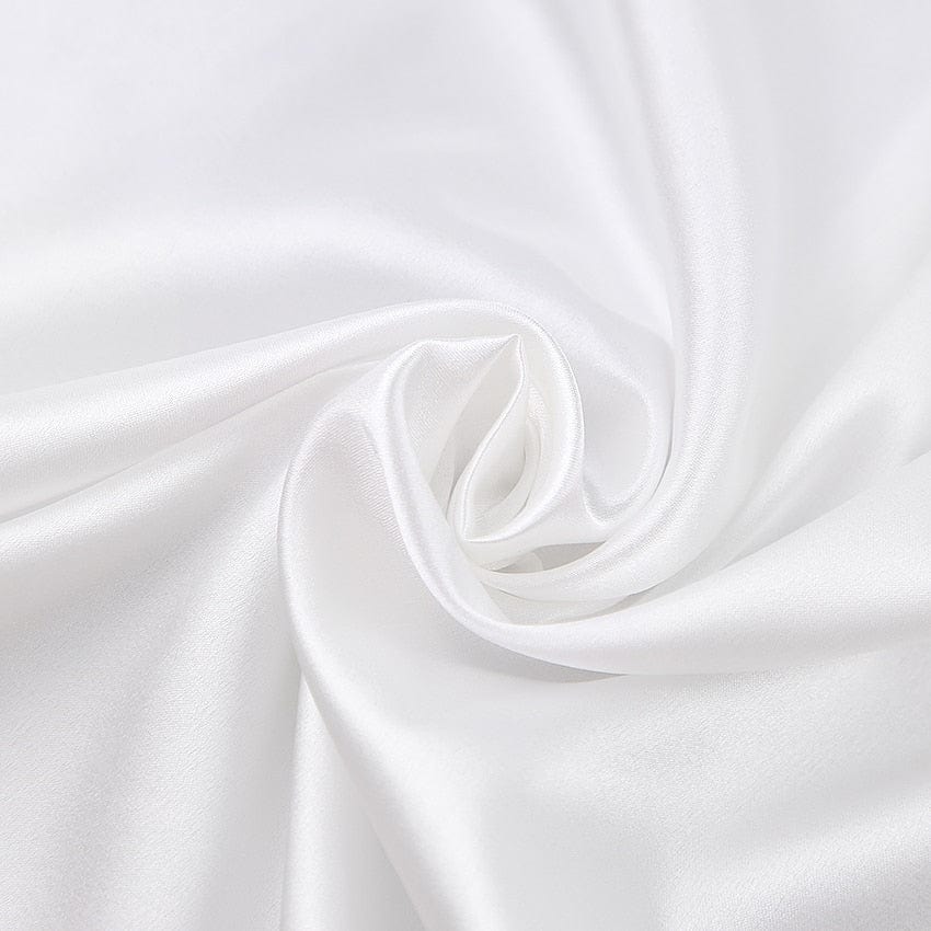 Satinbademantel mit Futter an den Ärmeln