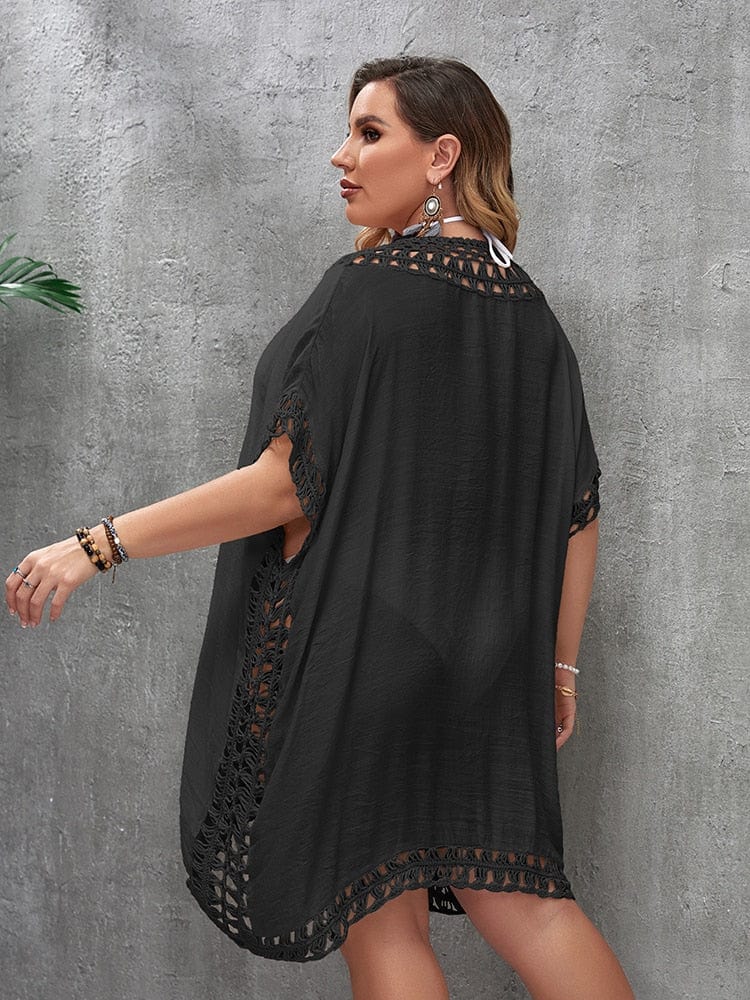 Strandkleid in Übergröße mit Nackenband