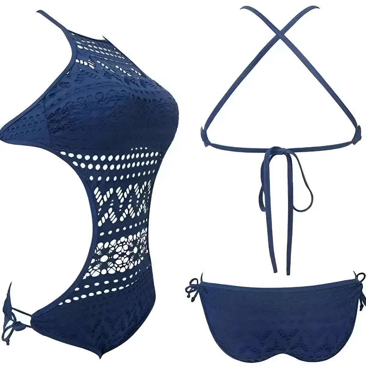 Backless One-Piece Swimsuit