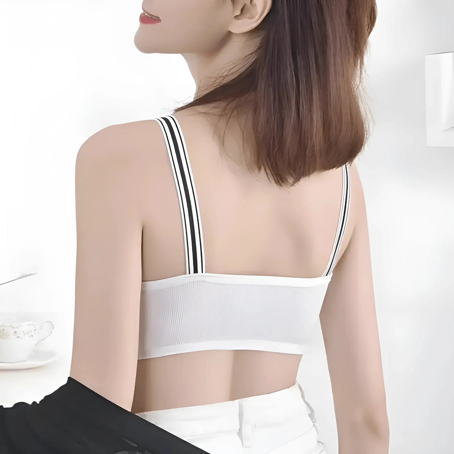 Bandeau Bra with Straps