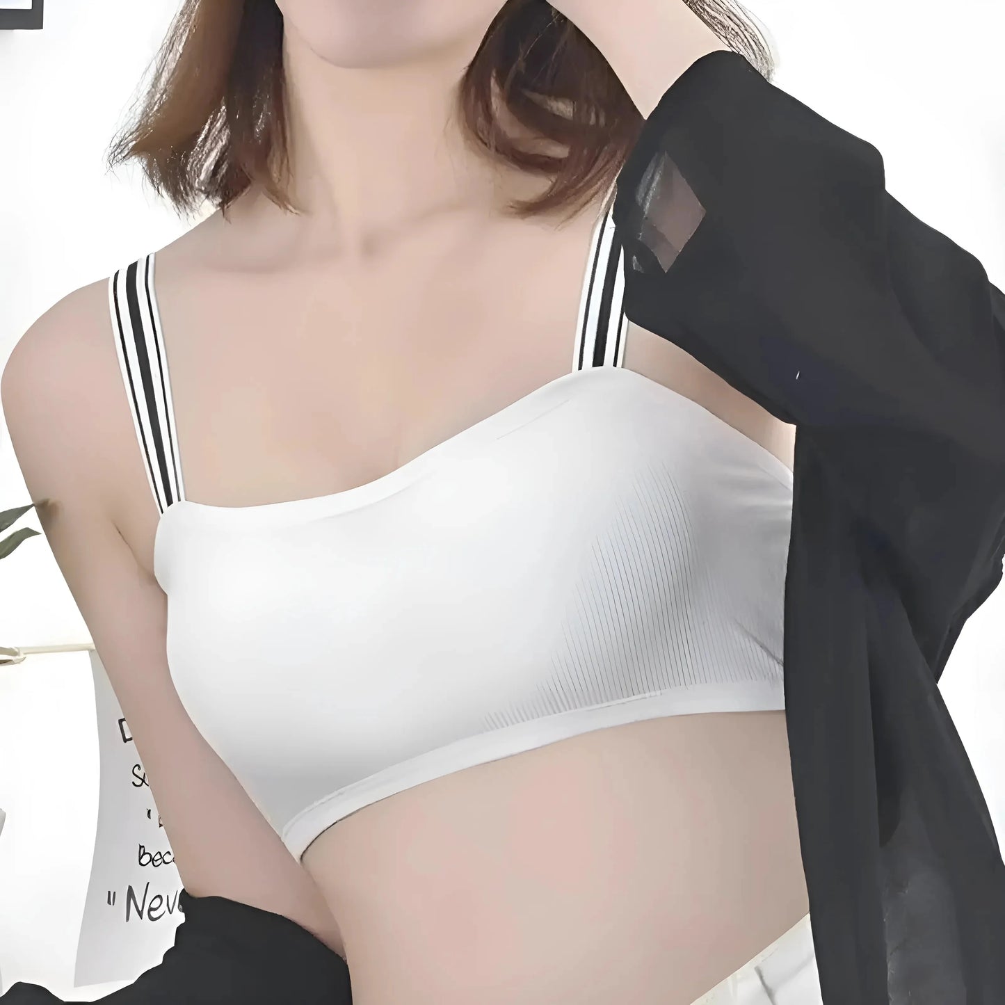 Bandeau Bra with Straps