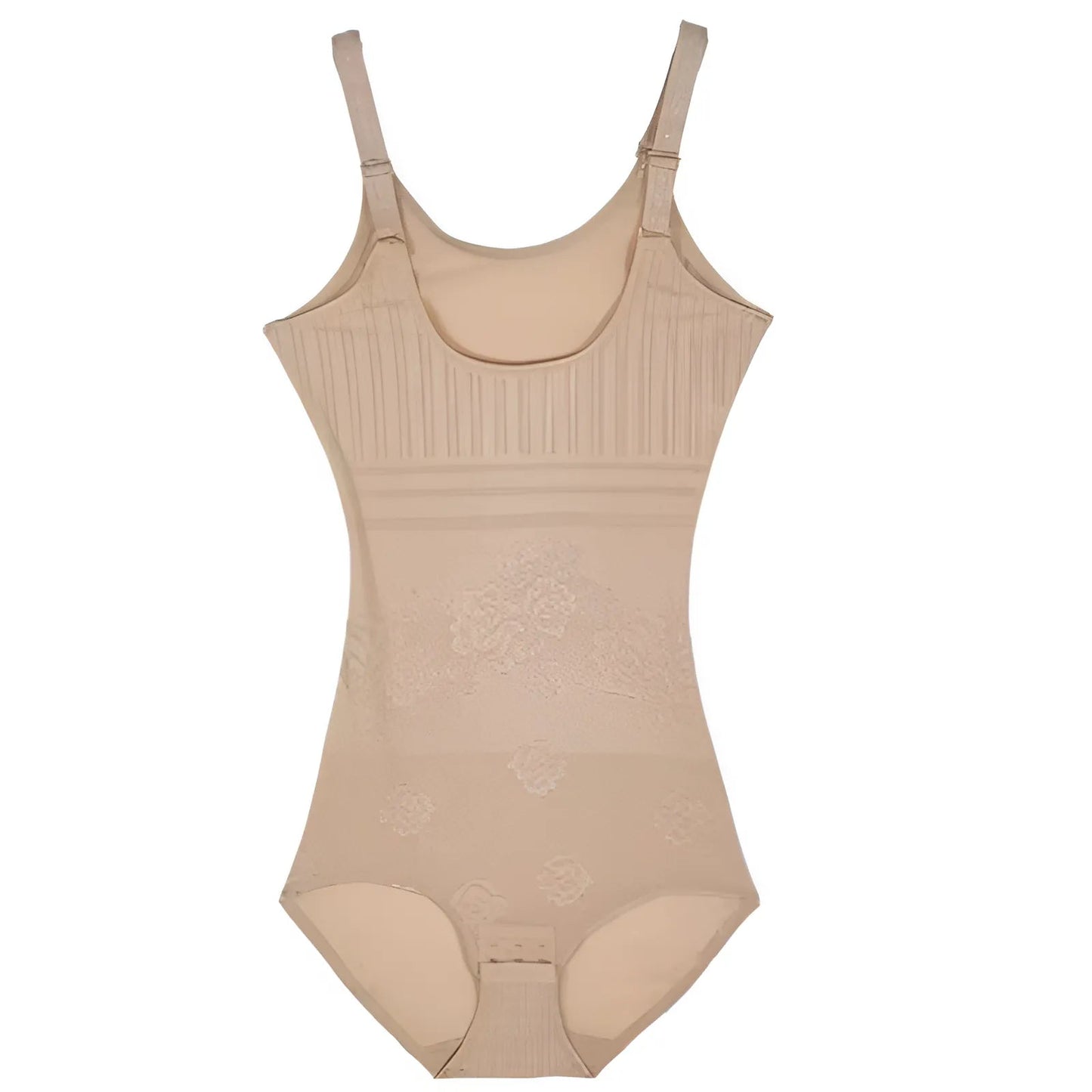 Beige Elegant Shaping Bodysuit