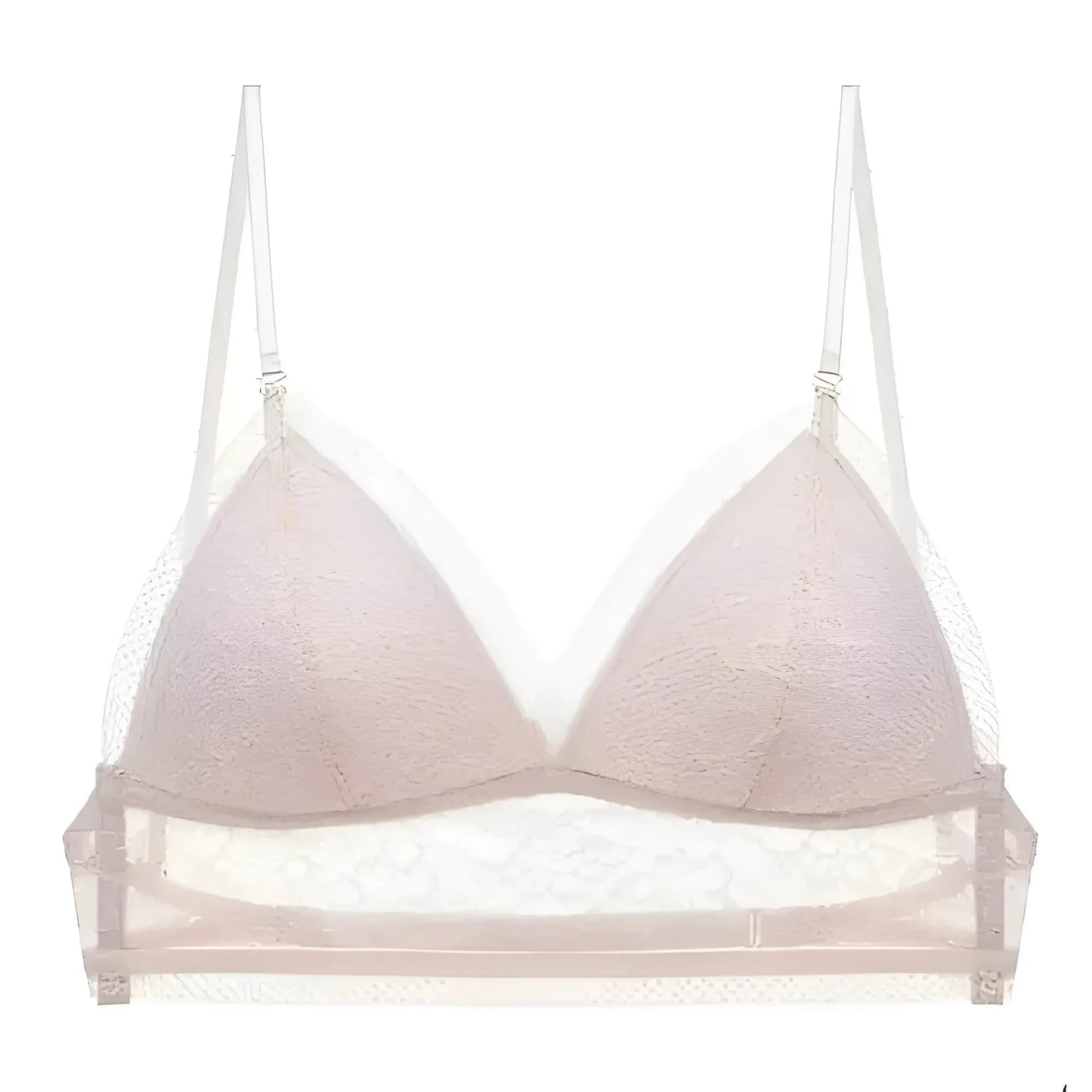Beige Low-Back Bralette