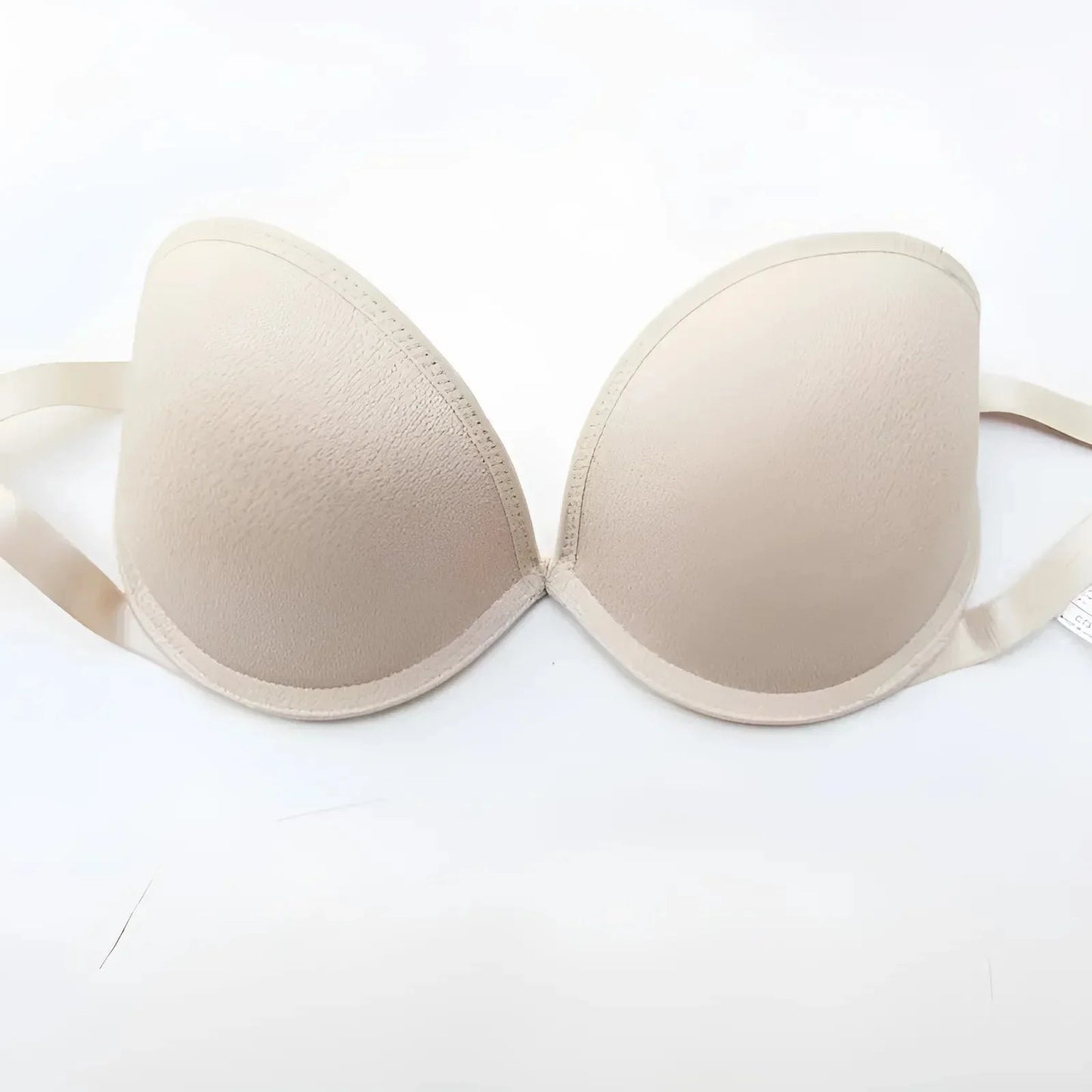 Beige Push-Up Bra with Removable Straps