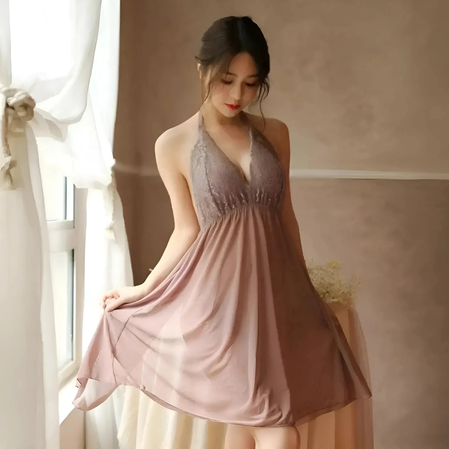 Beige Universal Nightdress