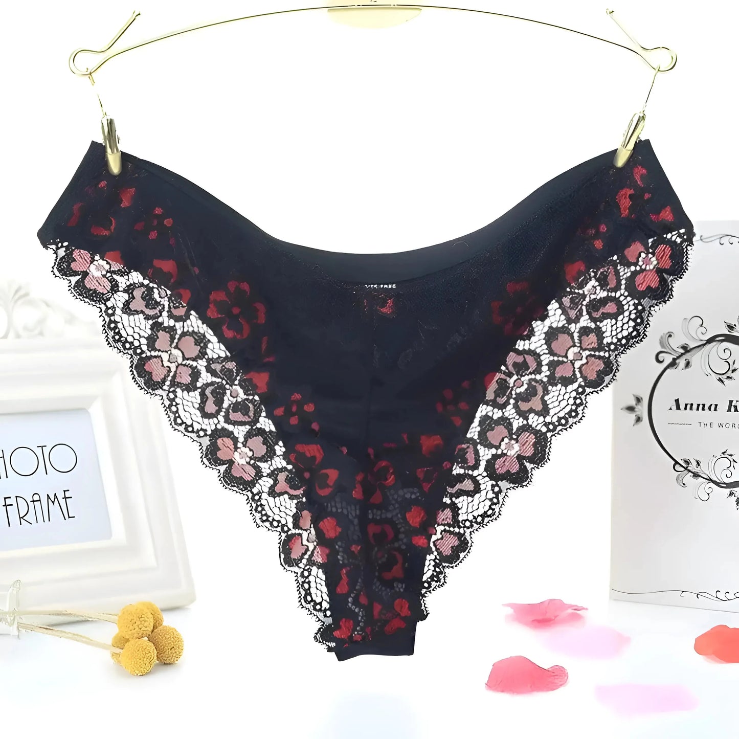 Black Lace-Back Knickers