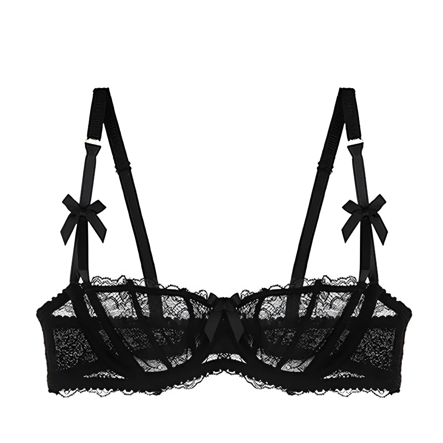 Black Lace Bardot Bra