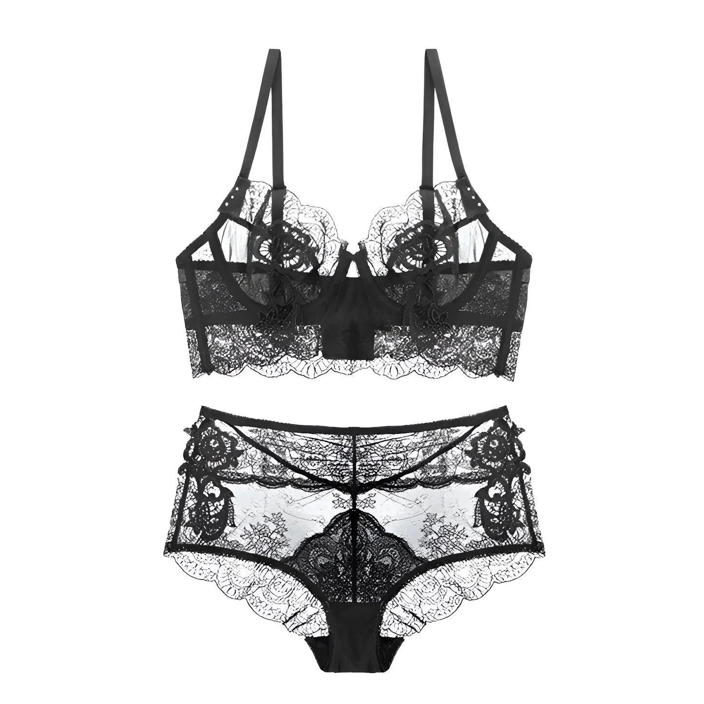 Black Lace Lingerie Set