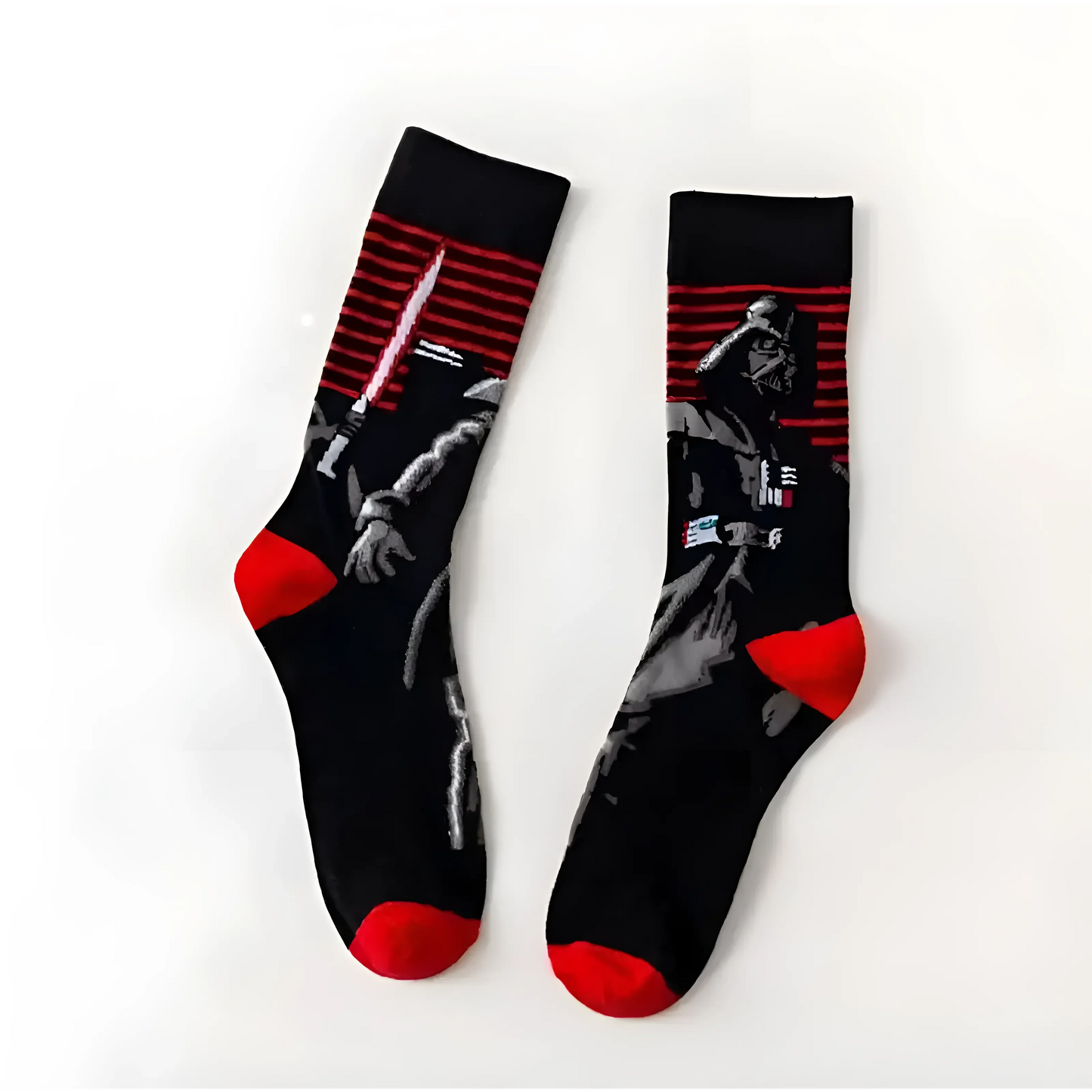 Black Men's Long Socks featuring Star Wars Characters