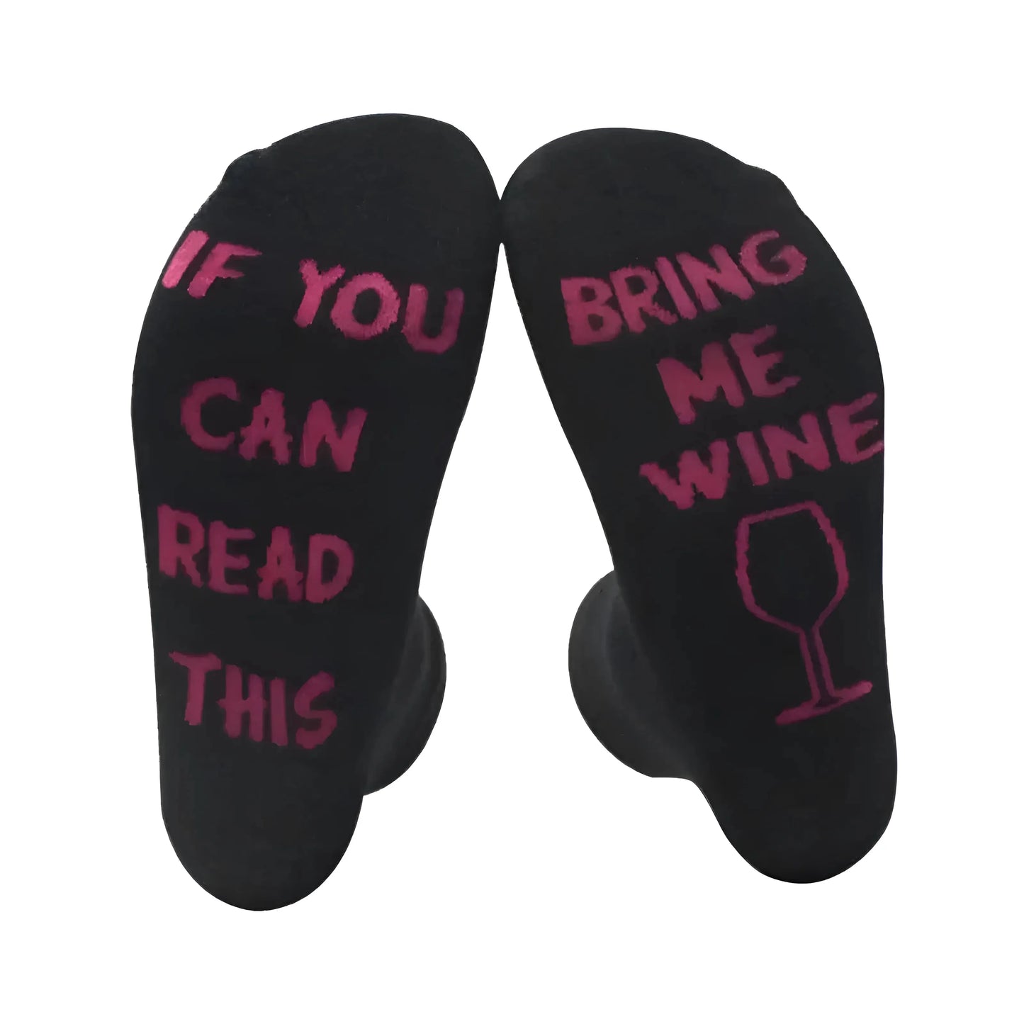 Black Men's Socks with Funny Quotes