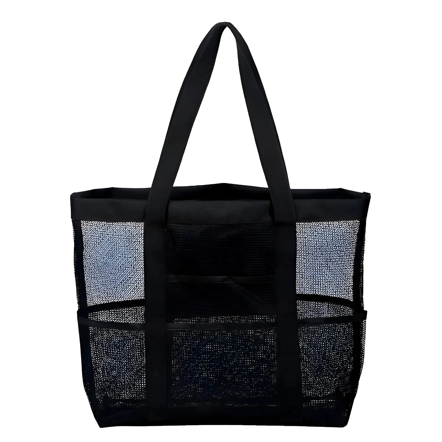 Black Mesh Beach Bag