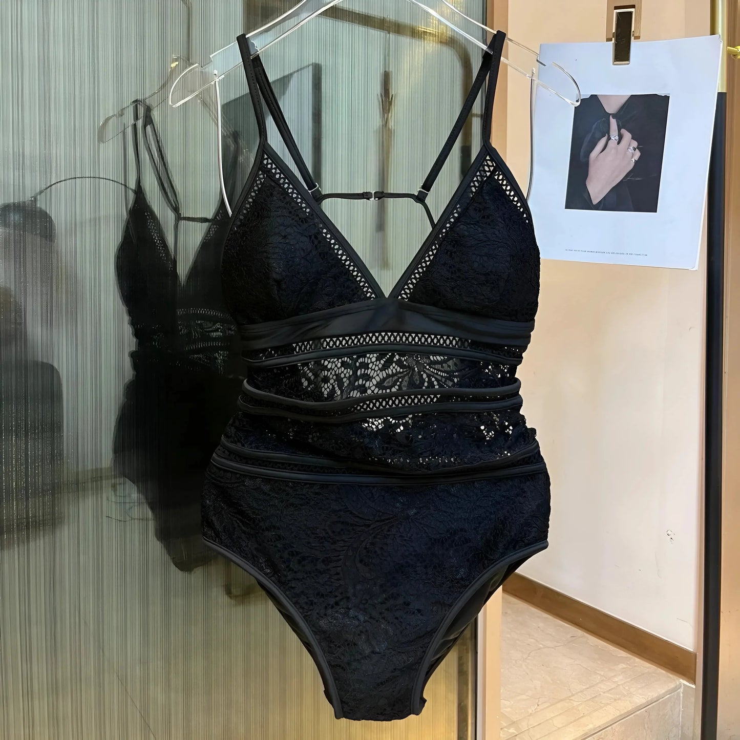 Black One-Piece Swimsuit