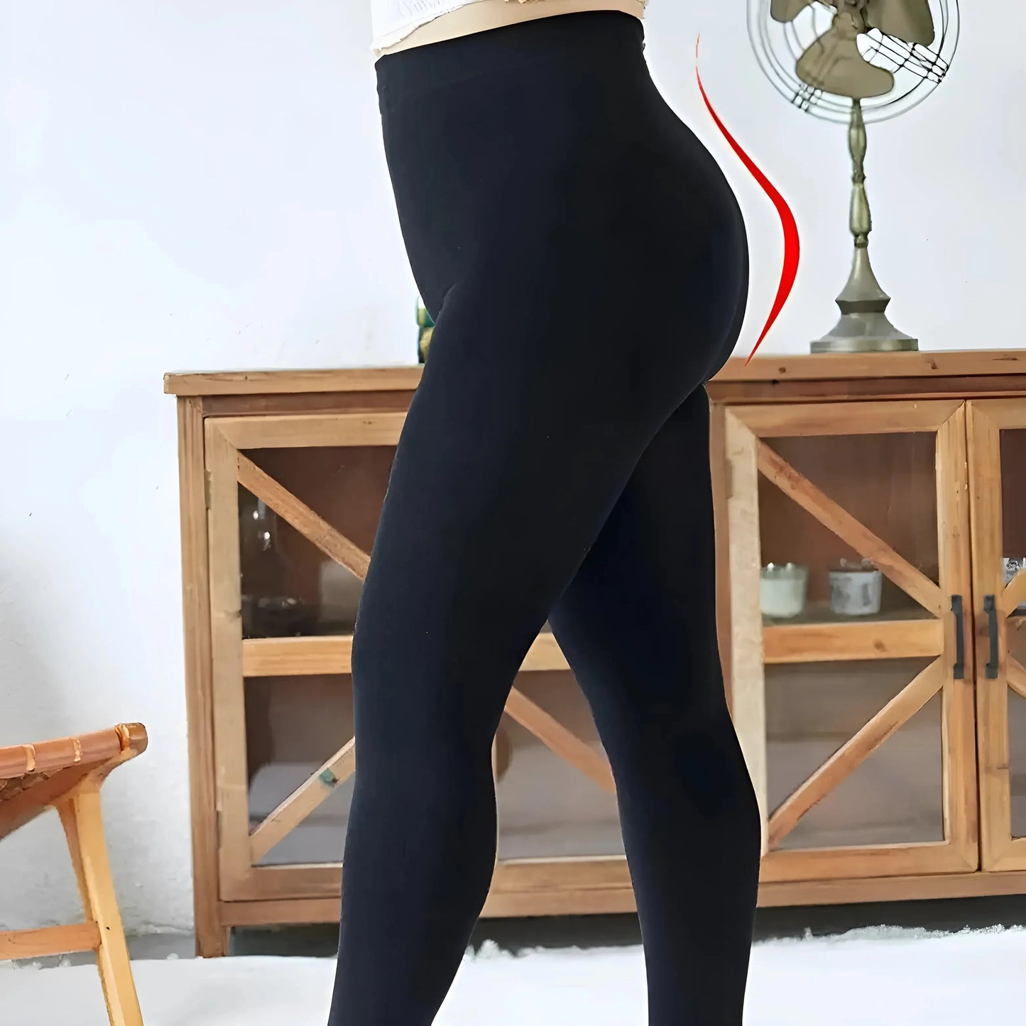 Black Plus Size Women's Tights