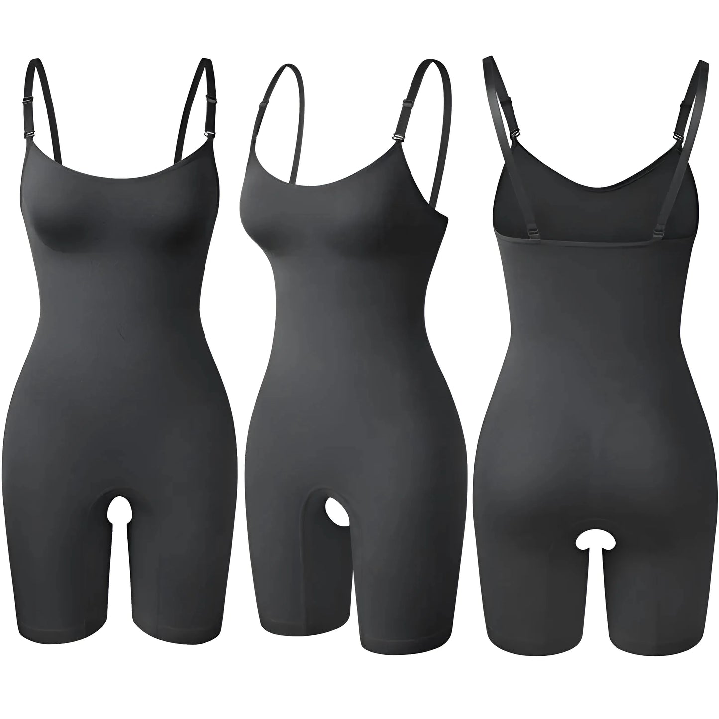 Black Slimming Strappy Jumpsuit