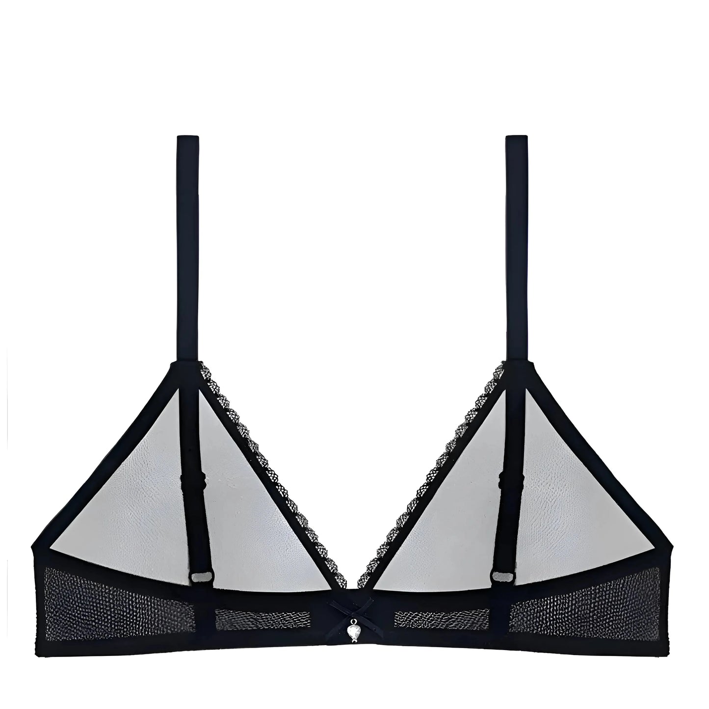 Black Transparent Bralette Bra