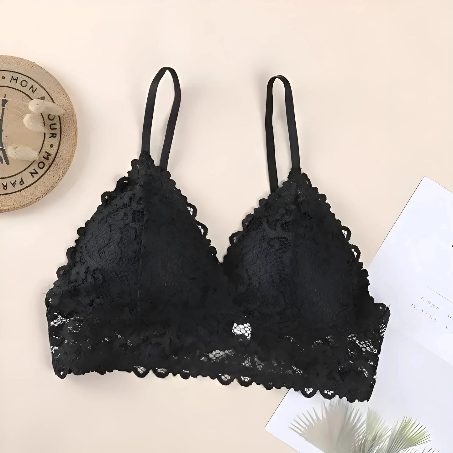 Black Universal Lace Bra