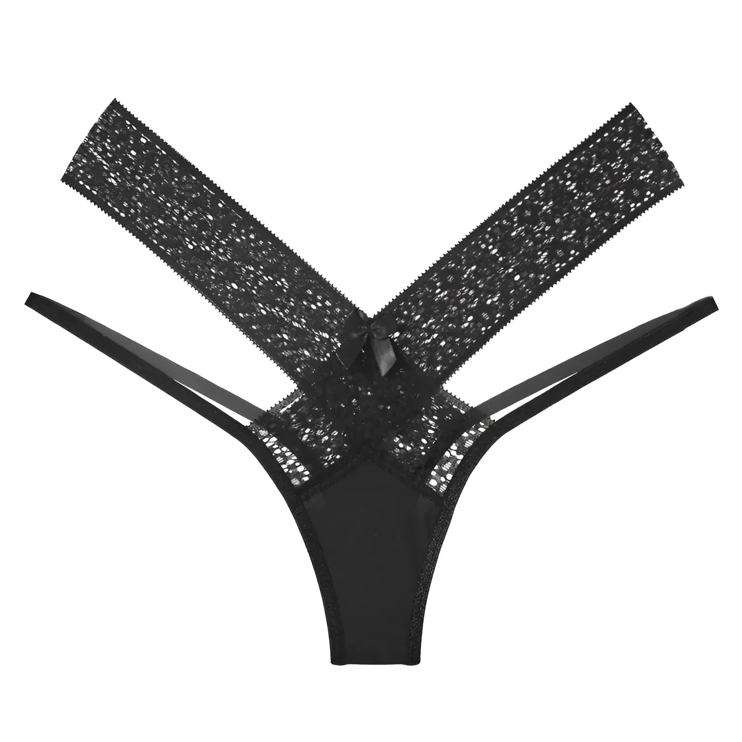 Black Women's Briefs with Wide Bands