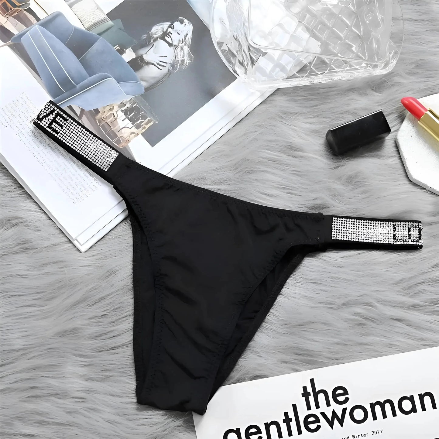 Black Women's LOVE Thong