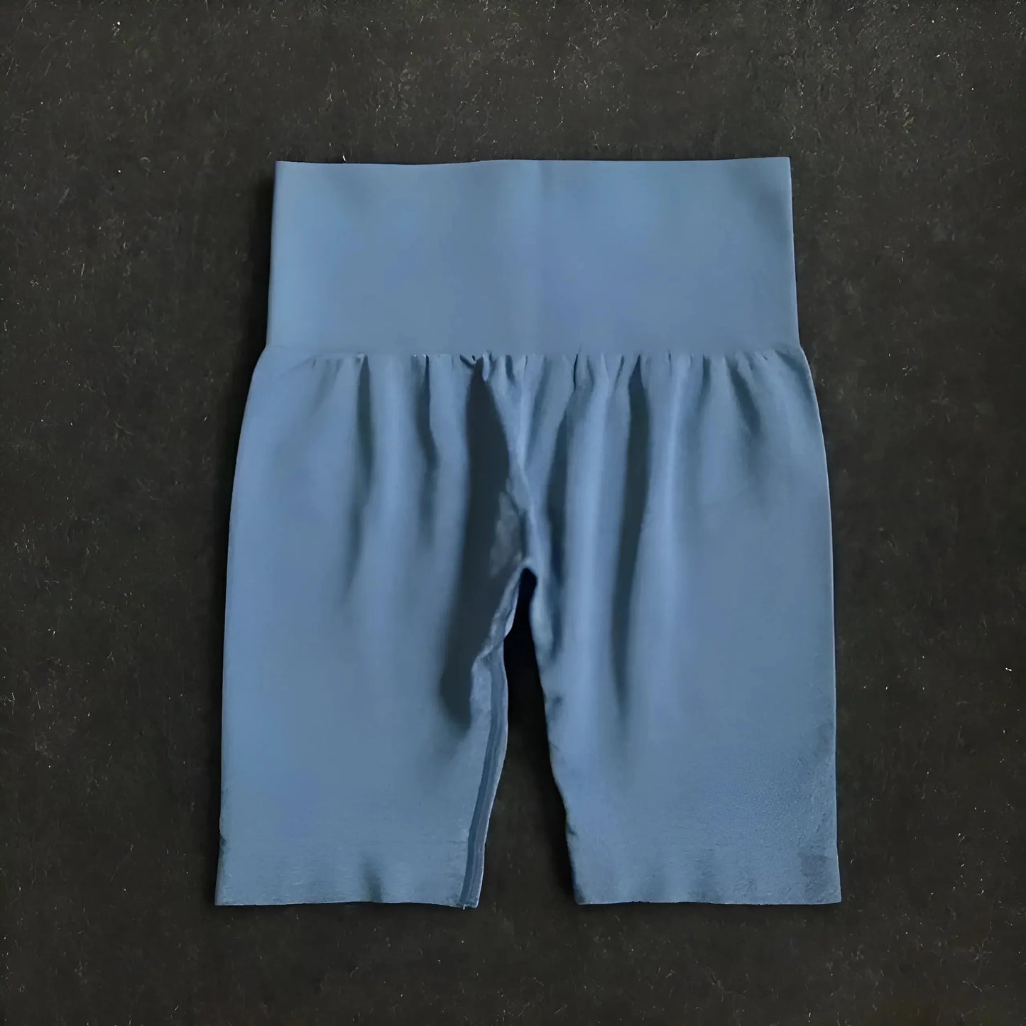 Blue Cycling Shorts in a Fitted Style