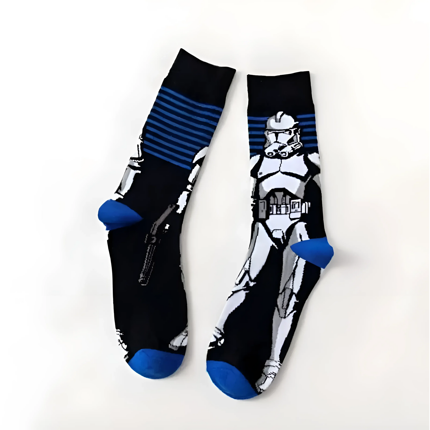 Blue Men's Long Socks featuring Star Wars Characters