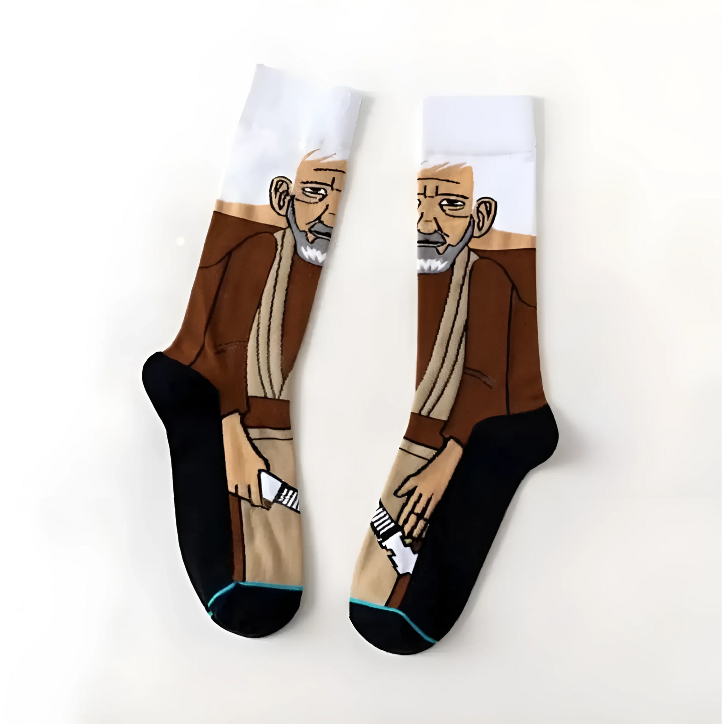 Brown Men's Long Socks featuring Star Wars Characters