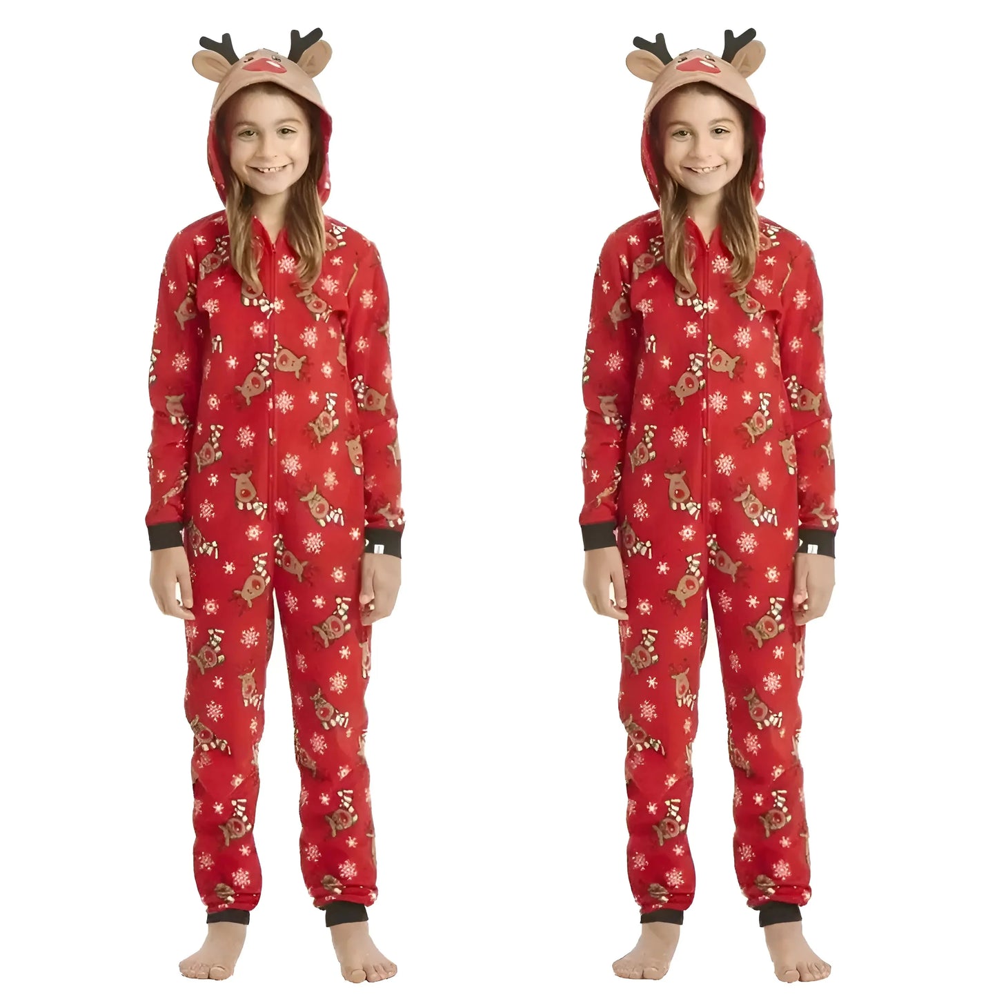 Children's Christmas-Themed One-Piece Pyjama