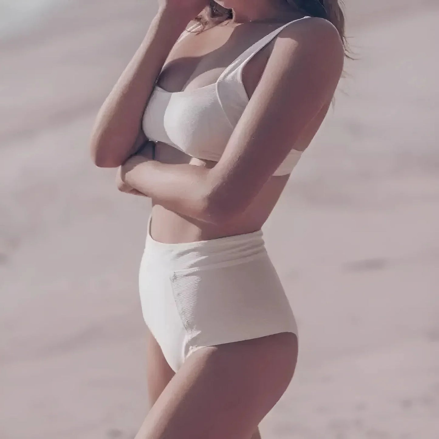 Classic Two-Piece Swimsuit with Thick Straps