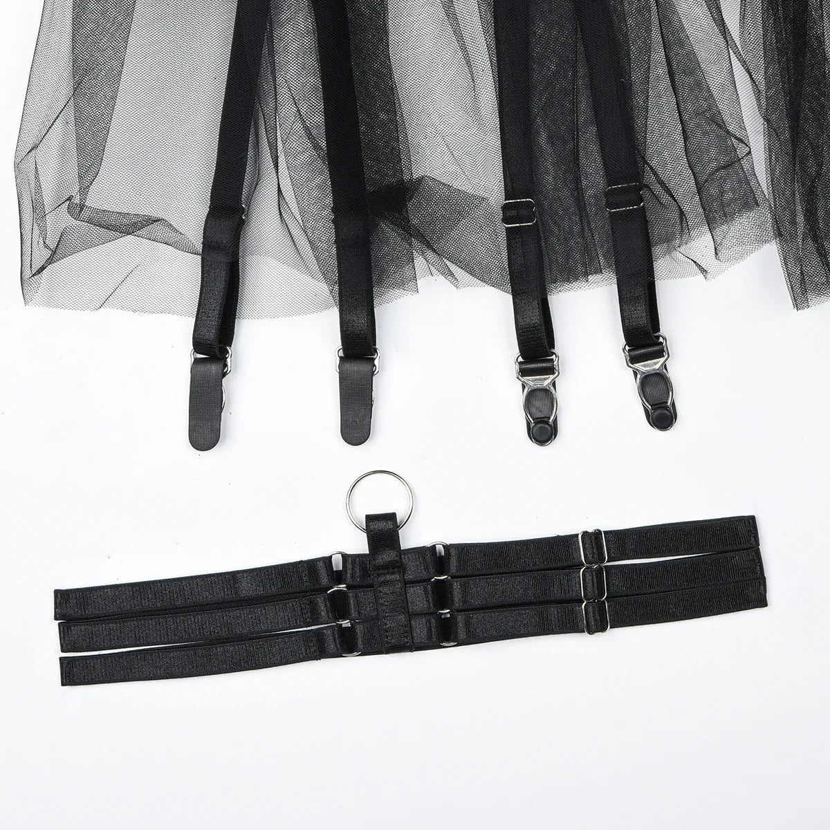 Komplettset mit Spitzen-Details