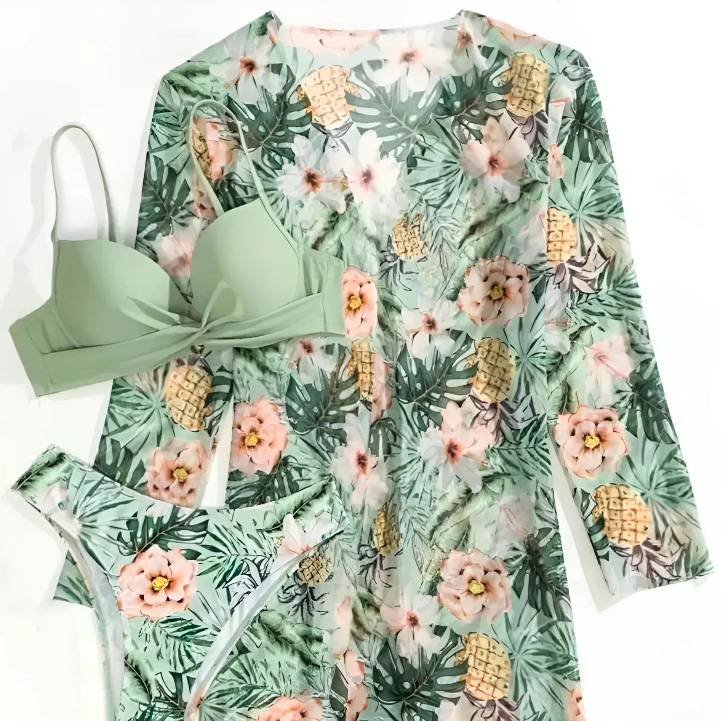 Exotic Print Two-Piece Bikini Set