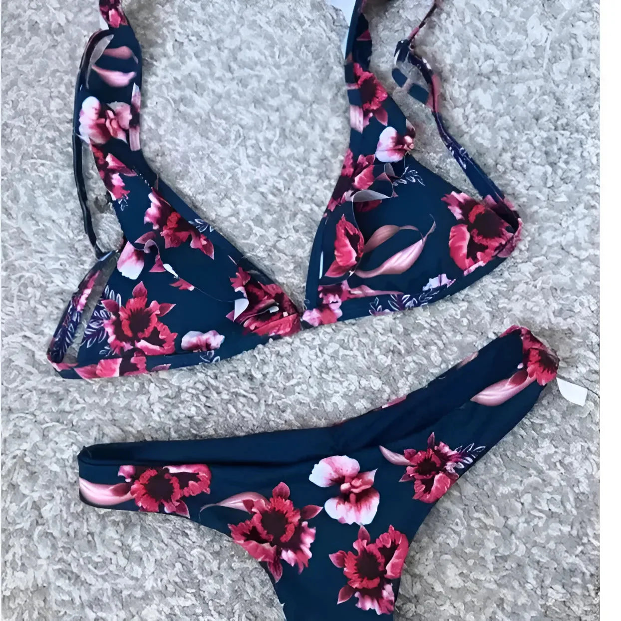 Floral Print Two-Piece Swimsuit