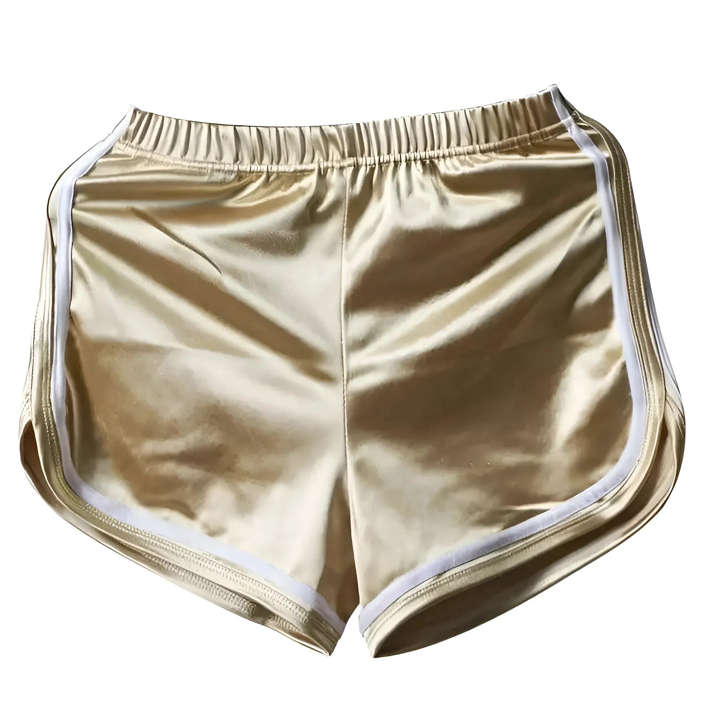 Gold Shimmering Sports Shorts