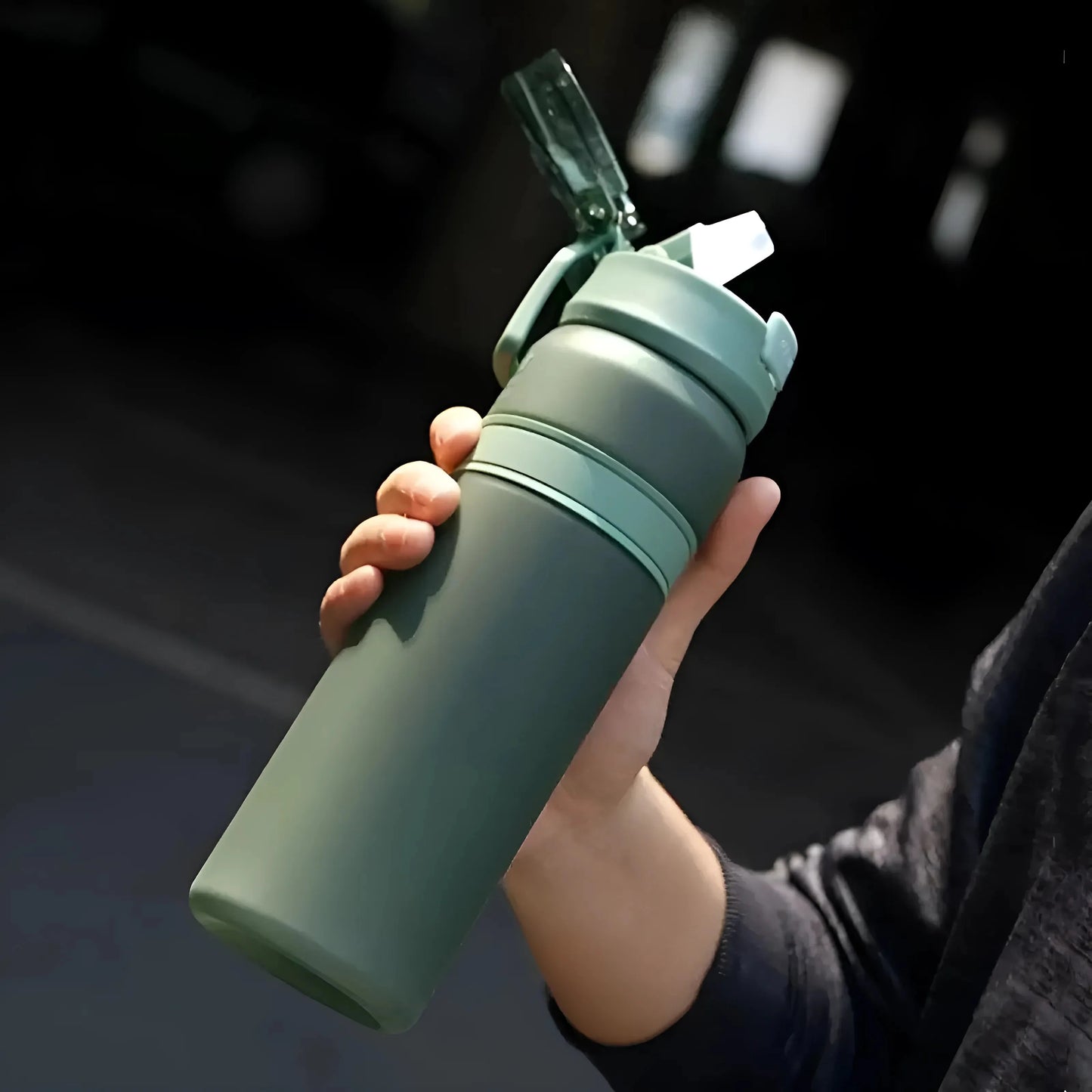 Green Matte Water Bottle