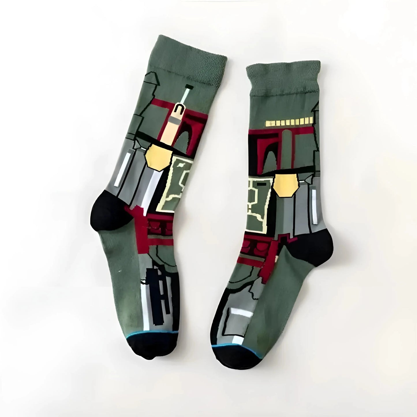 Green Men's Long Socks featuring Star Wars Characters