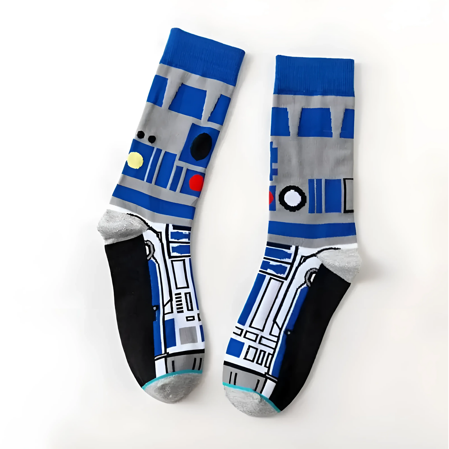 Grey Men's Long Socks featuring Star Wars Characters