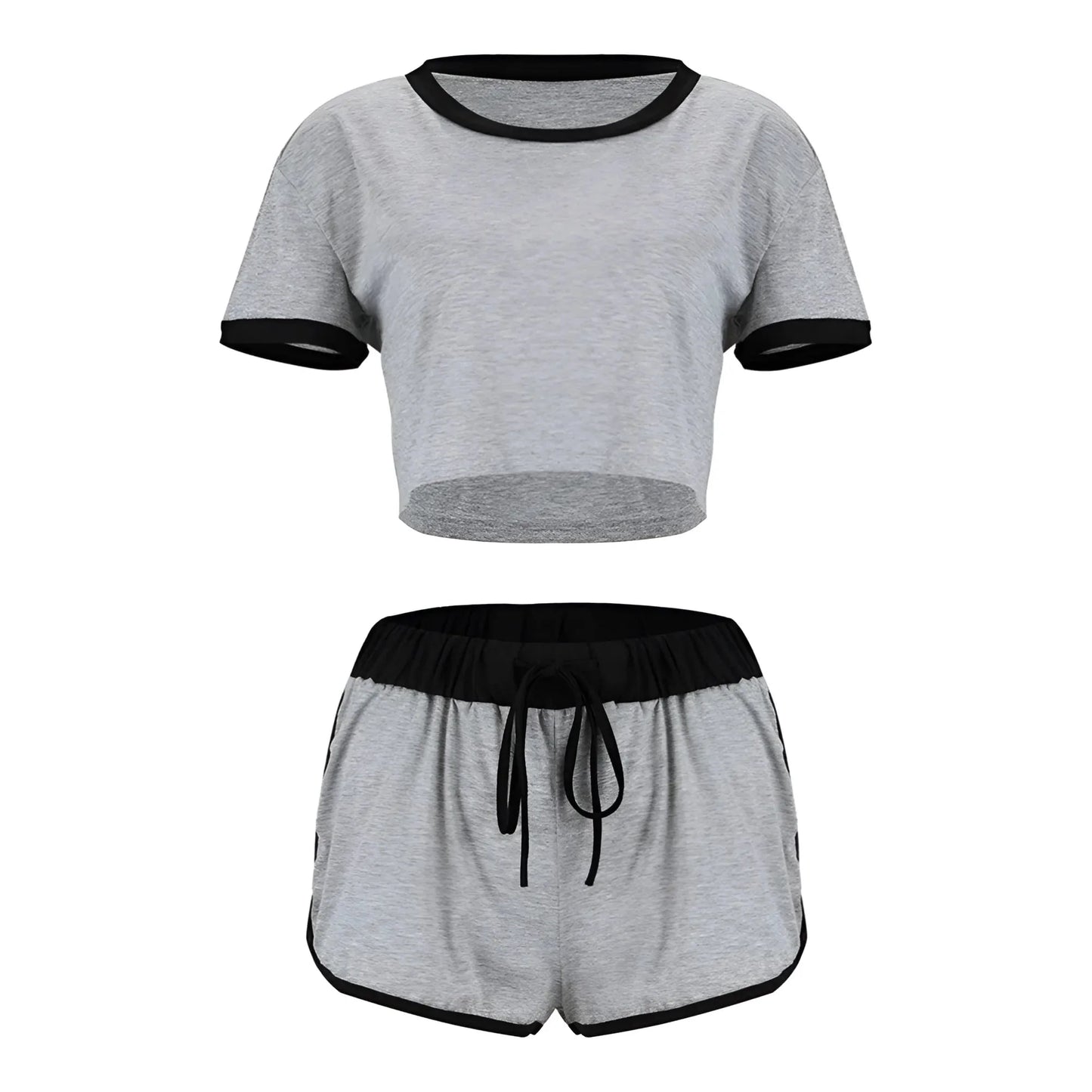 Grey Women's Pyjamas with Loose T-Shirt